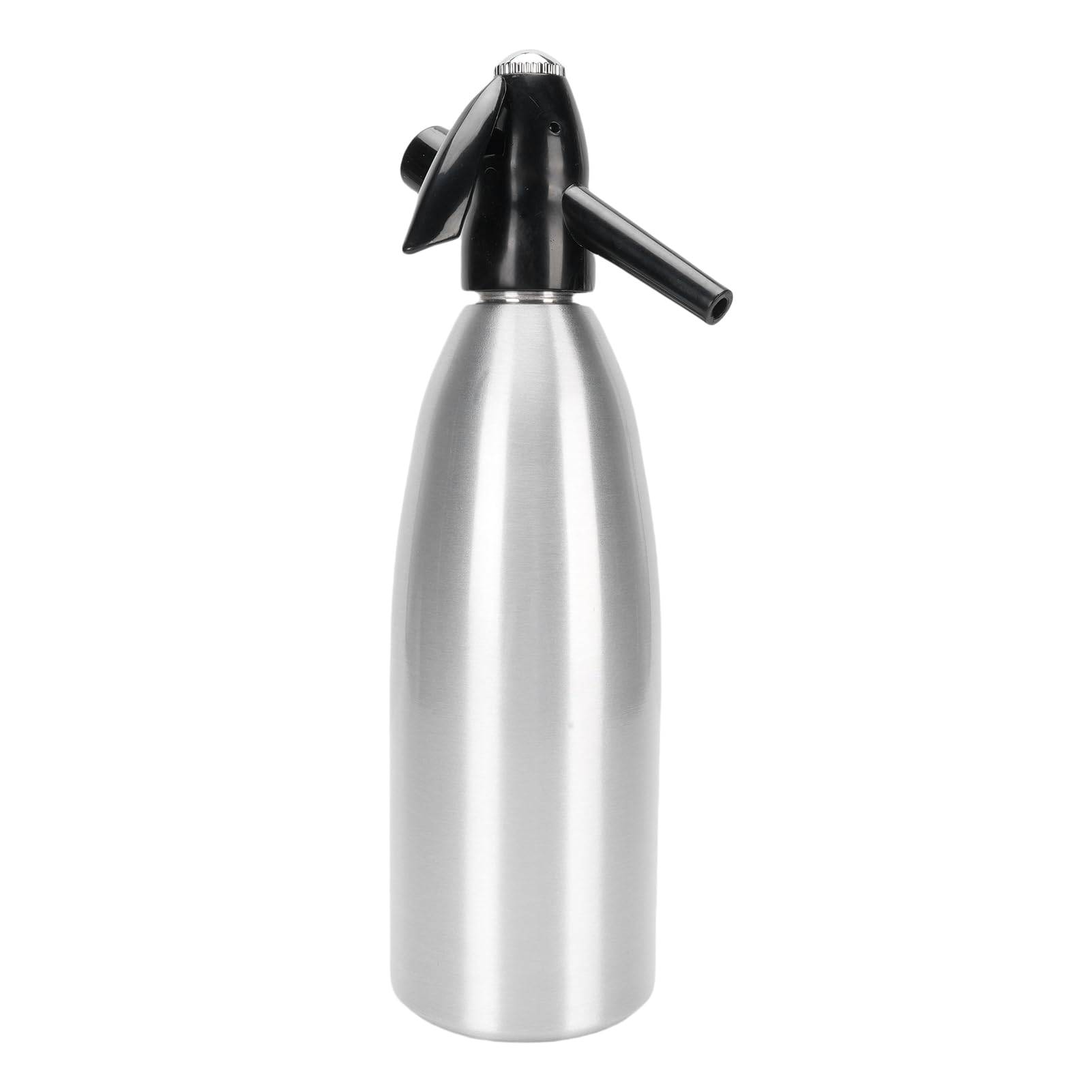 Aramox Fabricante de Agua con Gas Fabricante de Refrescos Portátil con Sifón de Refresco de Aluminio 1L Operación Rápida Diseño Compacto para el Hogar Bar Cocina Picnic Camping Uso Al Aire Libre