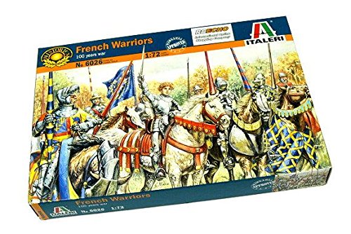 Figurines French Warriors Italeri 6026 pour maquette historique de la Guerre de 100 Ans