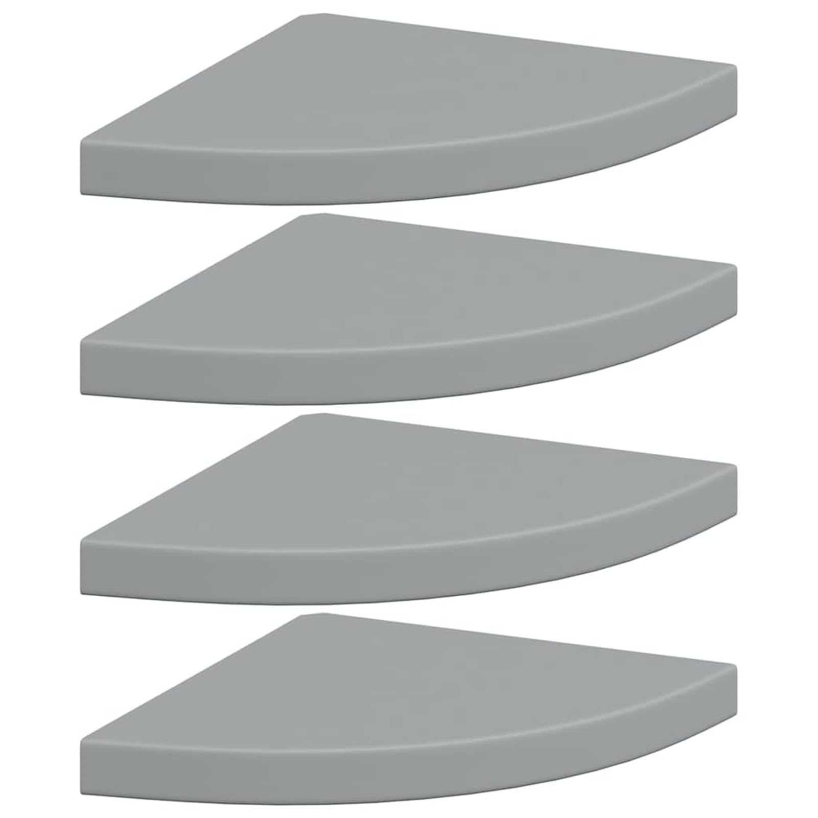 Étagère murale d'angle flottante en bois MDF pour chambre et cuisine