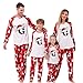 Christmas Pajamas Matching Sets Cute Alphabet Xmas Pjs Set