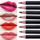 CCbeauty 12pcs Women's Professional Makeup Lip liner Pencil Set with Cover Waterproof Long Lasting Lip Pencil Colors Matte Set