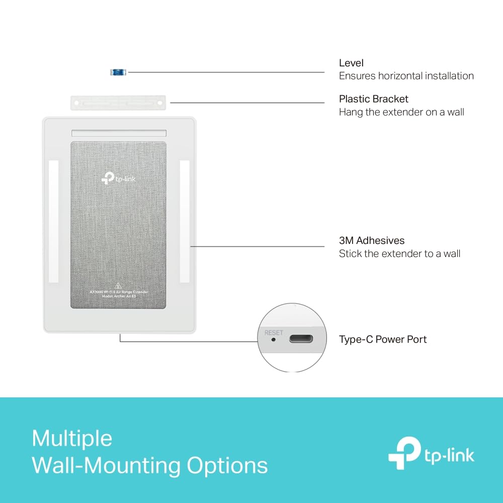 TP-Link Archer Air E5, NetzwerK-Repeater, 2976 Mbit/s, Wei?, Wand, Fcc, Rohs, 12 V