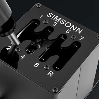 Steering Wheel H Gear Shifter Sequence Panel For Thrustmaster TH8AT300, PC USB Simulator Shifter Sequence Panel Plate Cover For Logitech G29 G27 Racing Games (7+R)
