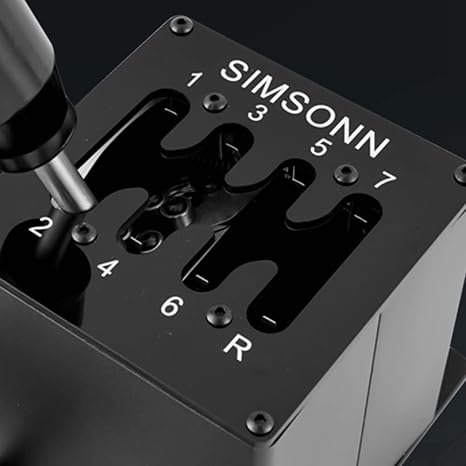 Steering Wheel H Gear Shifter Sequence Panel For Thrustmaster TH8AT300, PC USB Simulator Shifter Sequence Panel Plate Cover For Logitech G29 G27 Racing Games (7+R)