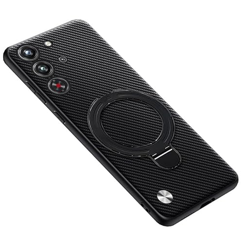 TRIPLE RIVER�EFor REDMAGIC 11 Pro �P�[�X Pro+ �ϏՌ� �J�o�[ �J�[�{���� PU���U�[ �w�ʃP�[�X �X�g���b�v�� For Nubia �k�r�A ���b�h�}�W�b�N11�v�� / 11�v�� �v���X(�u���b�NB)