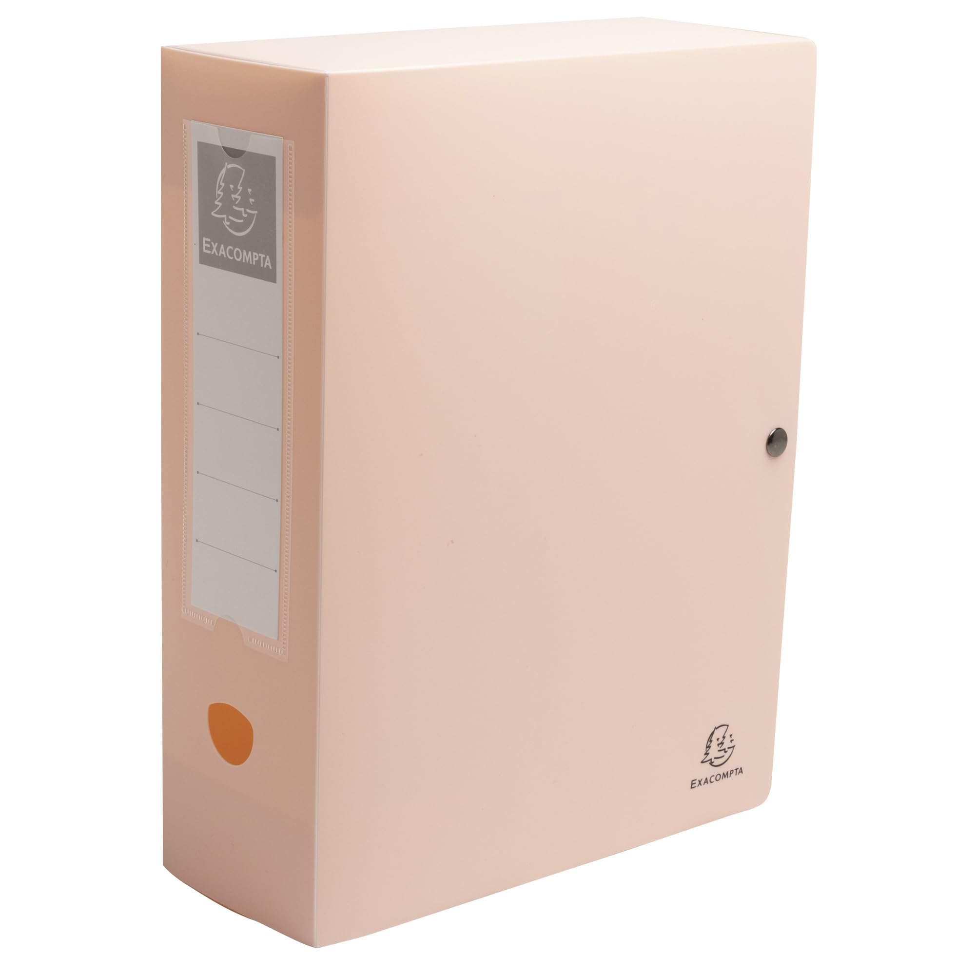 Exacompta - Réf. 89470E - Carton de 5 boîtes de classement avec fermeture à pression Skandi - en PP recyclé rigide - dos 10 cm - dim 25 x 33 cm - PP recyclé Skandi - pour A4 - couleurs assorrties