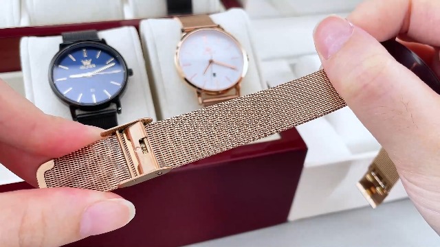 Amazon.com: OLEVS Rose Gold Watches for Women Large Face  display picture 3