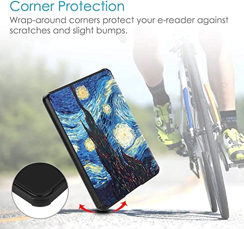 Image of SwooK Magnetic Flip Cover Case for Old Kindle Paperwhite 1 2 3 7Th Gen Generation Released in 2012 2013 2014 2015 2016 New 300 Ppi Versions 6 inch Inch Display Flip Cover Case Shell (Landscape) Tablets