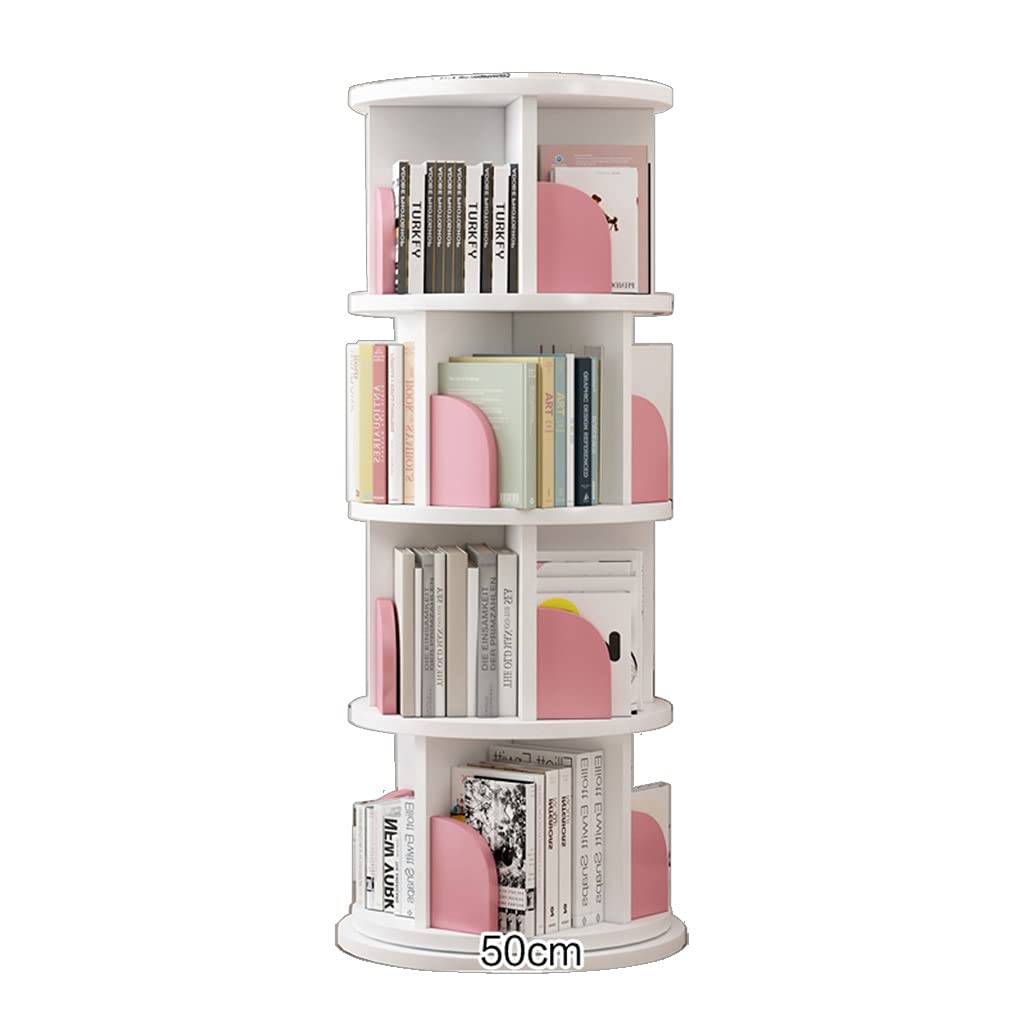 Bibliothèques Fille Rose rotative, Mobile Rond de Grande capacité, cultiver l'intérêt des Enfants pour la Lecture, Support de Rangement pour CD et DVD ( Rose 40 * 87 cm Bibliothèques Fille Rose rotative, Mobile Rond de Grande capacité, cultiver l'intérêt des Enfants pour la Lecture, Support de Rangement pour CD et DVD ( Rose 40 * 87 cm