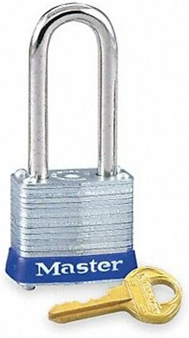 Master Lock 7KALF-P812 1-1/8 Wide Laminated Steel Padlock, 2-1/2 Shackle - Keyed Alike