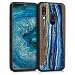 Produktbild kwmobile Hülle kompatibel mit Samsung Galaxy A40 - Handyhülle Holz TPU Cover - Holz Farbbrush Blau Braun
