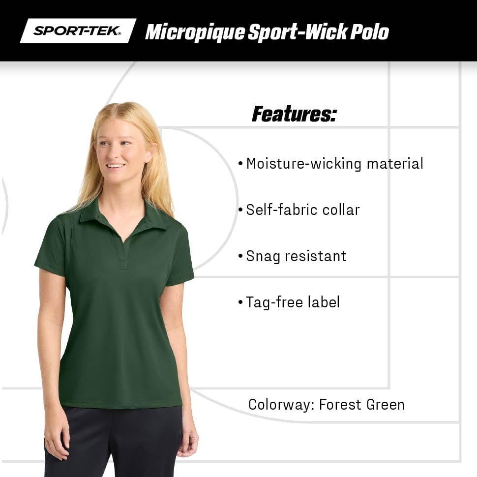 SPORT-TEK Women's Micropique Sport-Wick Polo - Image 5