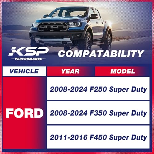 KSP Track Bar Relocation Bracket for F250 F350 F450 Super Duty, Track Bar Drop Bracket Compatible with F250 F350 2008-2024 and 2011-2016 F450(67-2538), Ford Suspension Chassis Part 1PC Black by KSP PERFORMANCE - Image 2
