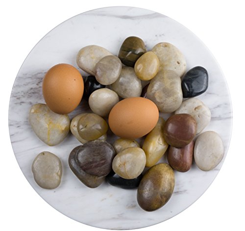 Preisvergleich Produktbild YUCHENGSTONE Dekosteine, Kieselsteine, Ziersteine, Flusskiesel, Flusskieselsteine, Natursteine, Bunte Mischung, in 2 KG-Packung