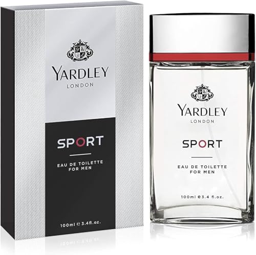 Yardley Sport Eau De Toilette - 100ml | Luxurious Unique Scent For Gents | Marine Musk & Amber