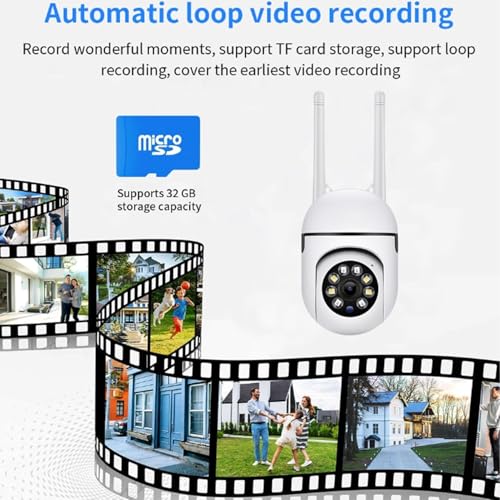 Image of JB Supar 4MP Smart WiFi Outdoor PTZ CCTV Camera | 360 Pan Tilt | Color Night Vision | Motion Detection | Two Way Audio | Wireless Home Security Camera with Mobile App V380 Pro (Mini Dome)