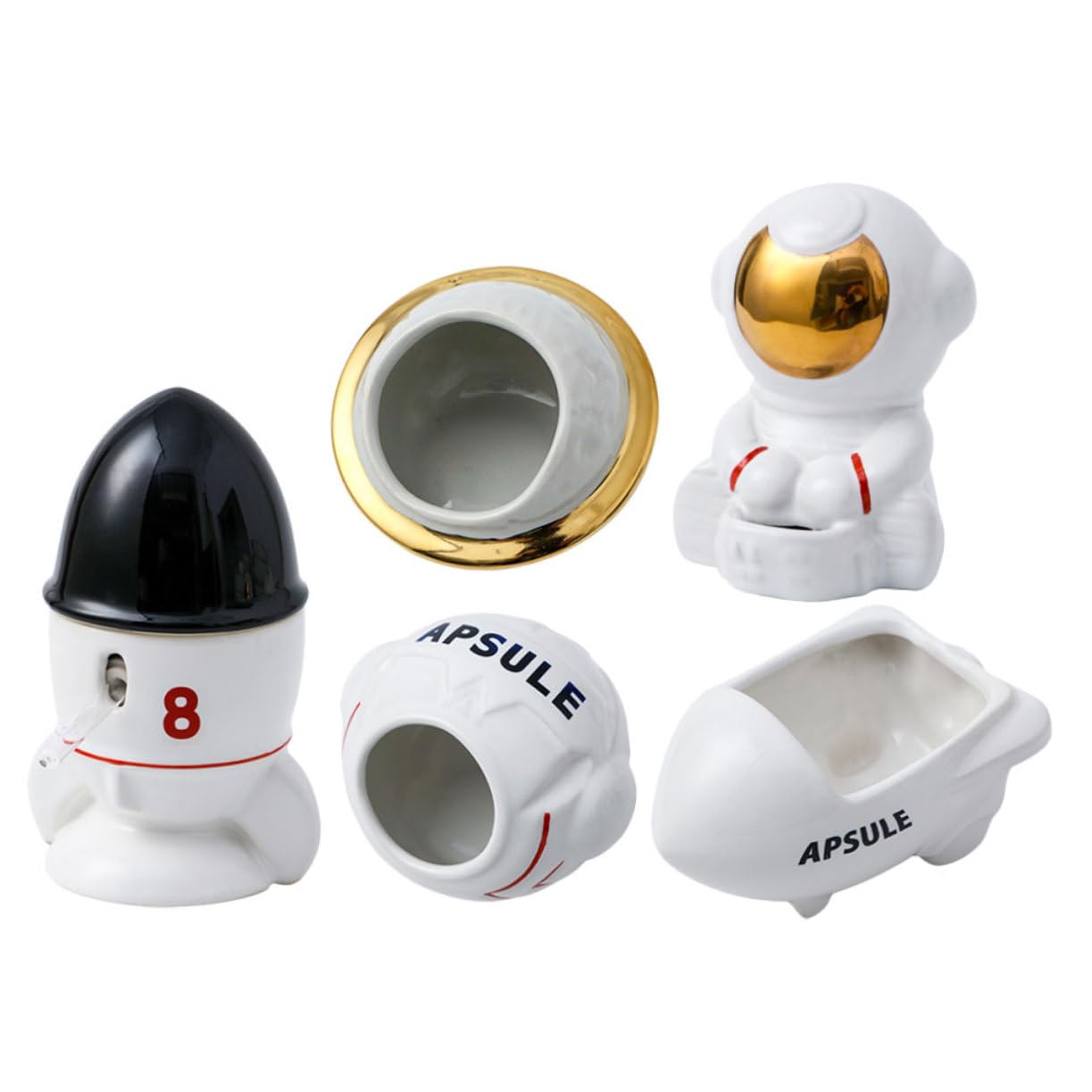 Nido para Hámster Serie Astronaut Comedero De Espacial Bañera De Nave Espacial Escondite De para Hámster para Dormitorios De Mascotas
