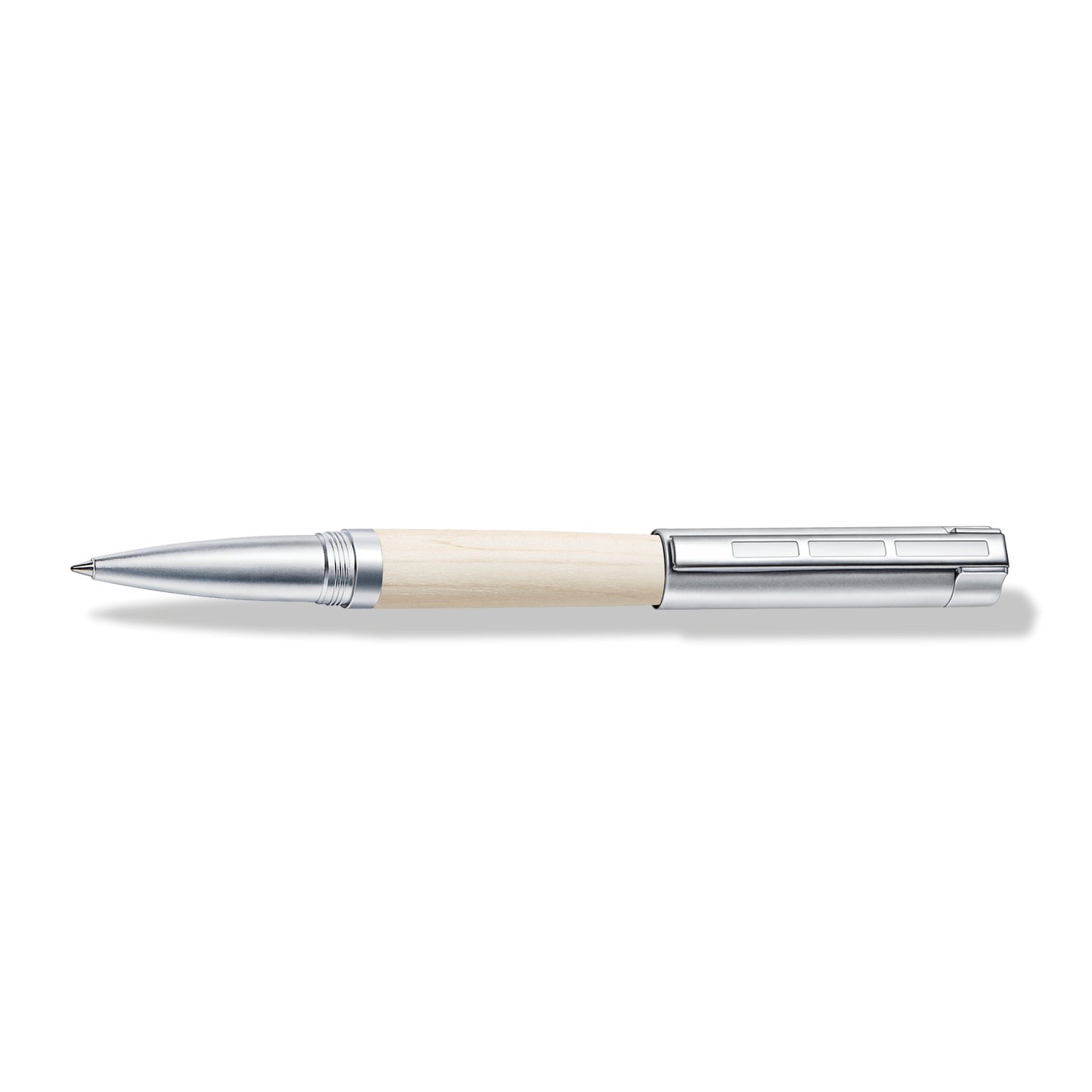 STAEDTLER Initium Lignum Tintenroller, Ahornholz, M, schwarz, Made in Germany, mit edler Geschenkverpackung, 9PM220M-9