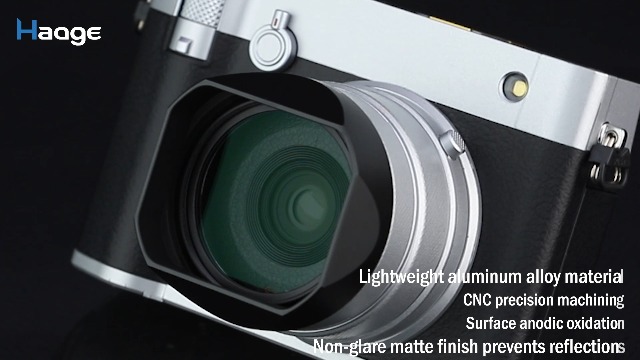 Amazon.com : Haoge Metal Square Lens Hood for Fujifilm GFX100RF