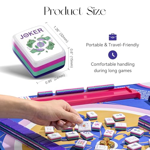 Juego de Mahjong Americano 160 Fichas Acrílicas miniatura 6