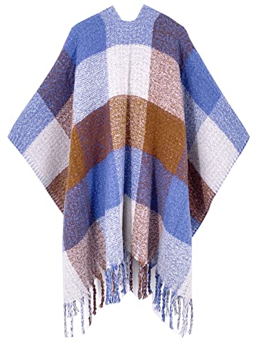 Image of Breezy Lane Women's Shawl Wraps Warm Poncho Ruana Wrap Cardigan
