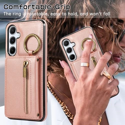 Coque Galaxy A36 Asuwish finition premium or rose et ajustement chic