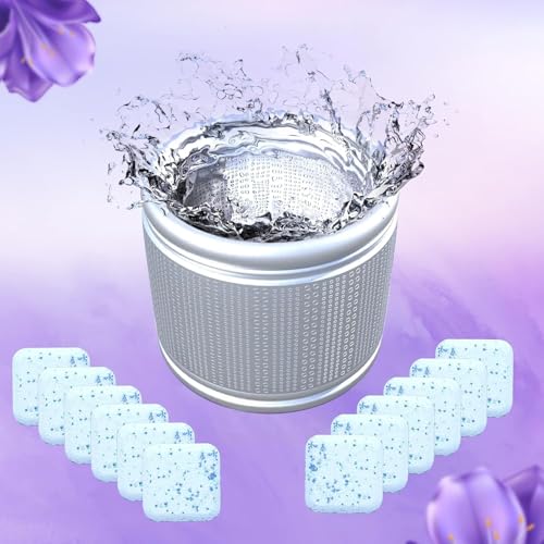 Image of Washing Machine Cleaner Tablets (24 Tablets) | Drum & Pipe Deep Cleaner | Lavender Scent | Removes Odour, Limescale & Residue | For Front Load & Top Load Fully Automatic Washing Machines