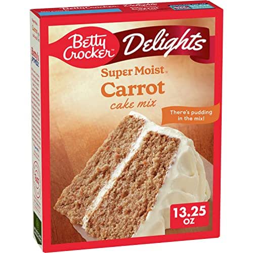 Betty Crocker Delights Super Moist, Carrot Cake Mix, 13.25 oz
