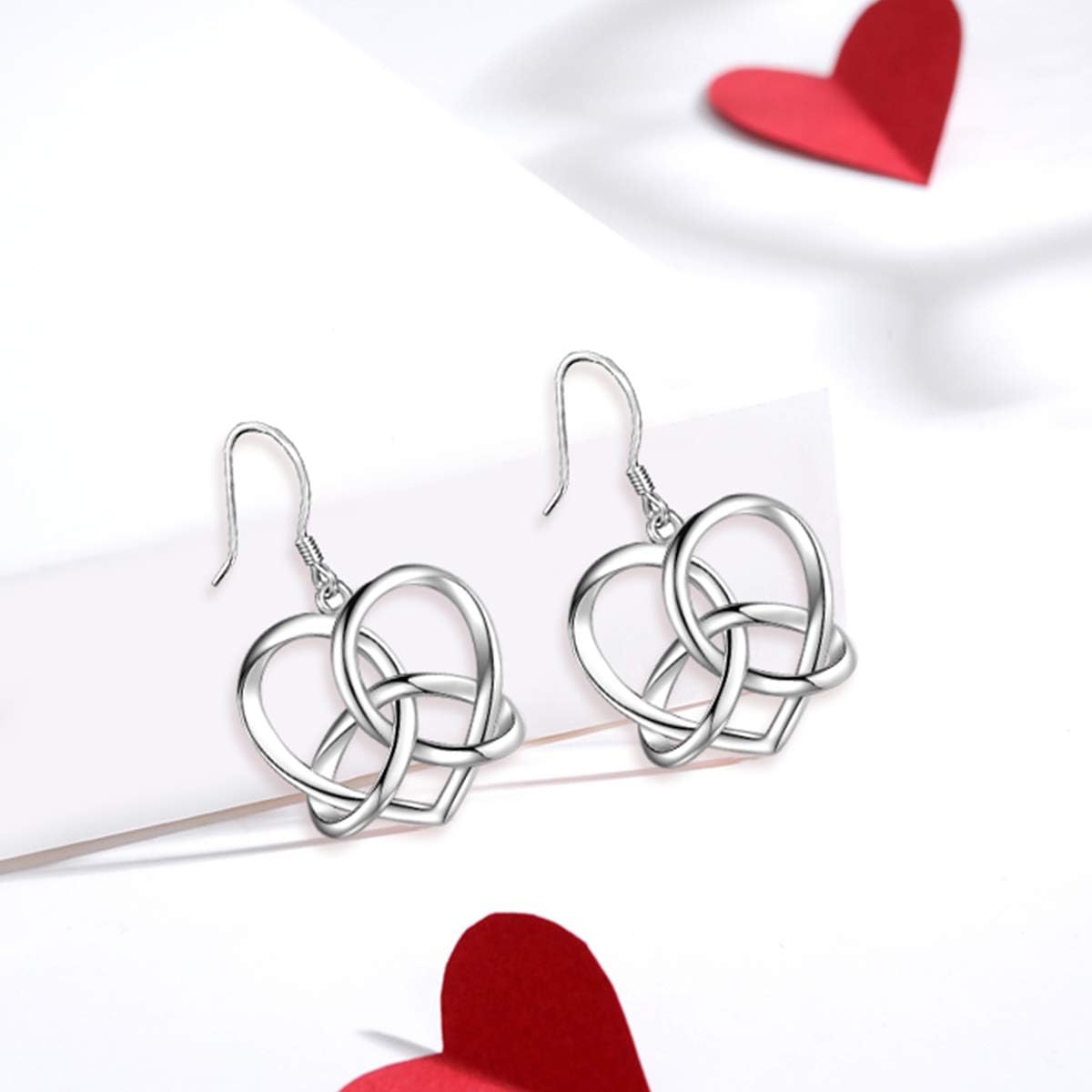 Tree of Life/Cat/Turtle/Butterfly/Flower/Celtic/Turquoise/Moonstone Dangle Earrings for Women Sterling Silver Cute Animals Drop Earrings Jewelry Gifts - Image 3