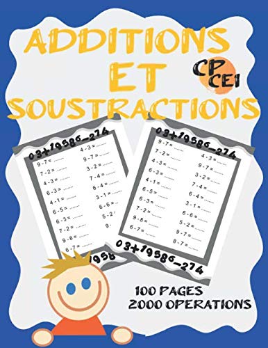 Buy ADDITIONS ET SOUSTRACTIONS CP CE1: ADDITIONS SOUSTRACTIONS CP CE1 ...