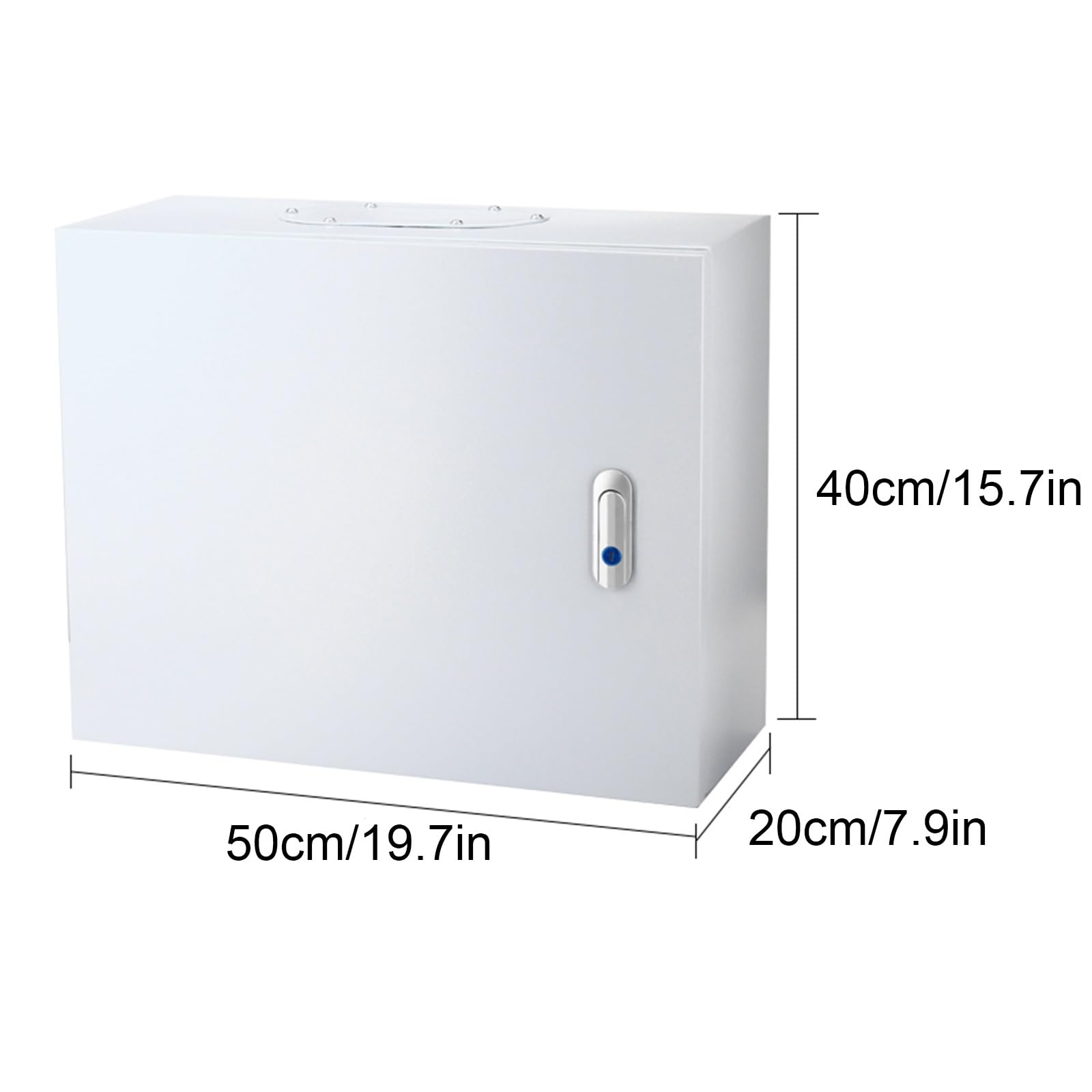 Scatola Elettrica In Metallo, Scatola Di Giunzione Elettrica, Antipolvere e Impermeabile con Blocco Di Sicurezza, Facile Da Installare(50x40x20cm/19.7x15.7x7.9in)