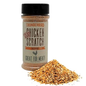 Lanes Thunderbird Chicken Seasoning Scratch Hot, All-Natural Chicken Wings Seasonings and Spices for Cooking, Gluten-Free Chicken Rub, No MSG, 7 Oz