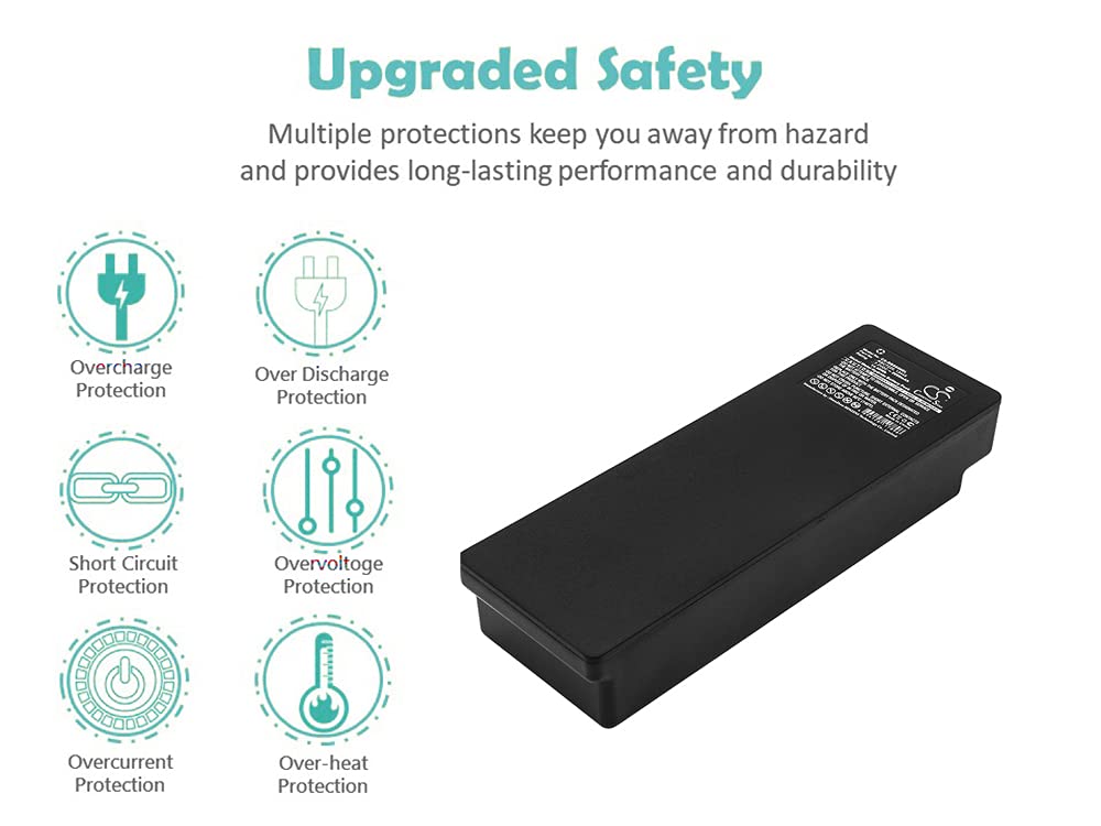 Replacement Battery for Scanrecoo 592 590 960 790 RSC7220 RSC7230 Series 2000mAh/7.2V