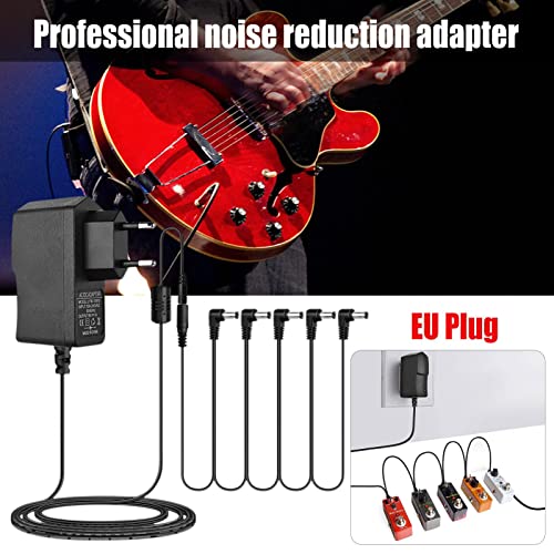 Niktule Bloc d’alimentation pour pédale de guitare – Pointe 9 V – Câble Daisy Chain négatif à 5 voies – Idéal pour les… - Les Beatles, Paul McCartney, John Lennon, RIngo Starr, George Harrison Niktule Bloc d'alimentation pour pédale de guitare - Pointe 9 V - Câble Daisy Chain négatif à 5 voies - Idéal pour les… – Image 3