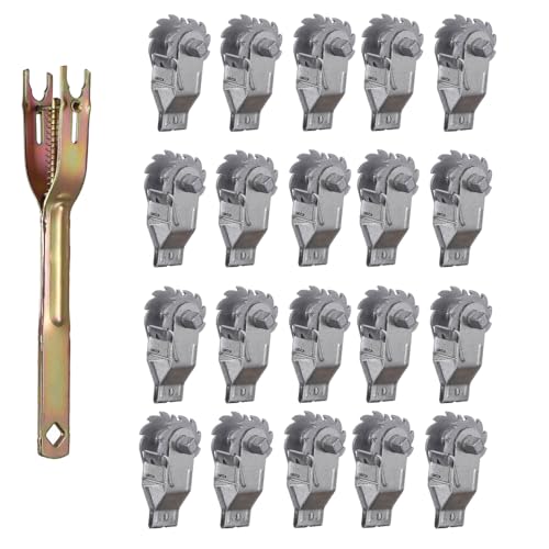 Zoiut Electric Fence Wire Strainer Heavy Duty Inline Wire Tensioner Wire Ratchet Tensioner for Electric Fence Farm Fence20PCS & 1PCS Handle
