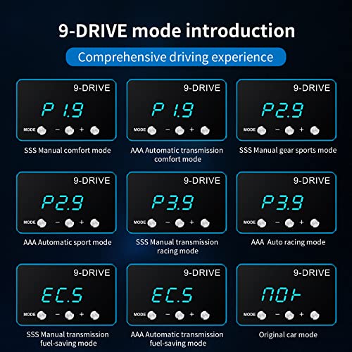 Qfansi 9 Drive Throttle Response Controller Electronic Pedal Racing Accelerator For NISSAN Frontier Titan Trucks JEEP Wrangler JL Gladiator JT DODGE RAM 1500