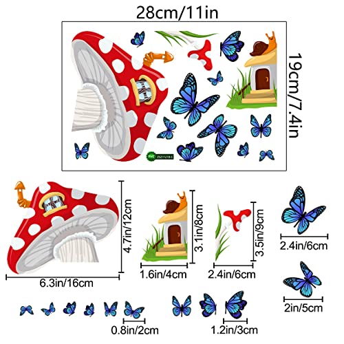 Vinilo Decorativo Set Hongo Grande Luminoso para Pared miniatura 2