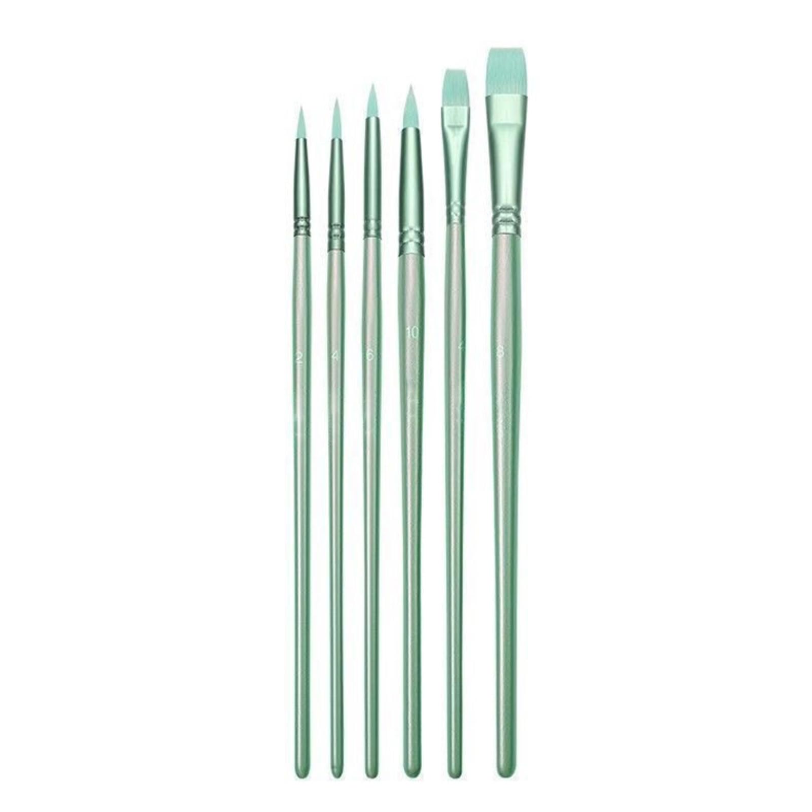 Set 6 Pennelli Per Dettagli Fini - Per Acrilico, Acquerello, Miniatura E Olio - Foto 10