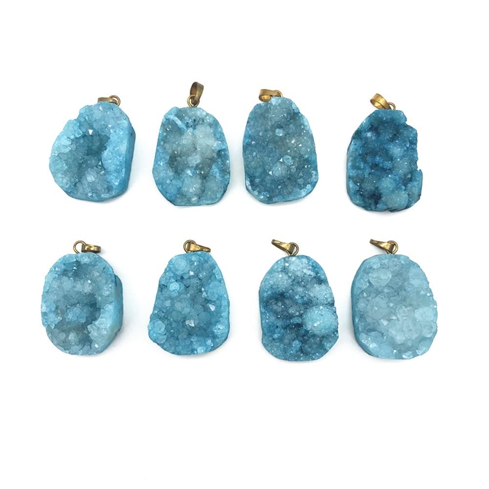 Cristal naturel brut bleu titane pour sublimer votre salon
