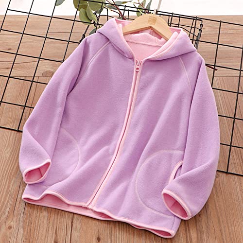 Boy Girl S𝐡erpa Hoodies Fuzzy Fleece Comfortable Warm Hoody Coats Toddler Lightweight Casual Jacket with Pokets2