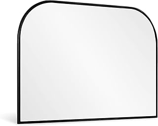 Modern Large Wall Mirror, Modern Mantel Minimalist Home Decor, Brushed B...