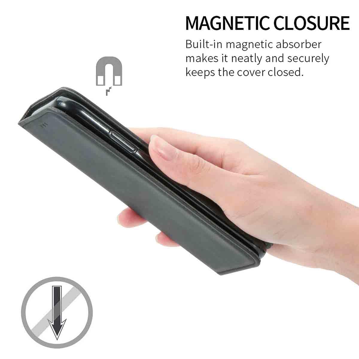 Cover A Libro In Pelle Per OPPO Reno 12F / 12FS 5G - Custodia Portafoglio Con Supporto E Slot Carte, Verde - 6