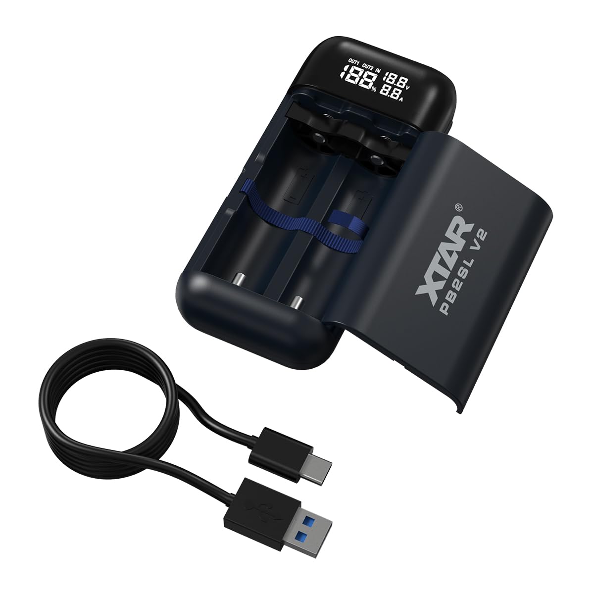 Amazon.com: XTAR PB2SL V2 Universal 18650 18700 20700 21700