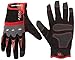 True Grip 9892-23 Heavy Duty Work Gloves, Medium, (Pack of 1), Black/Grey/Red