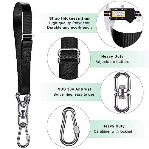 image for Dolibest Punching Bag Hangers Strap,Heavy Bag Hanger Strap with Swivel