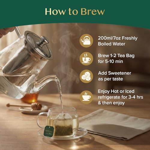 Image of VAHDAM, Ginger Tea (100 Tea Bags)| Caffeine Free, Non-GMO, Indian Origin, Eco-Friendly Individually Wrapped Tea Bags