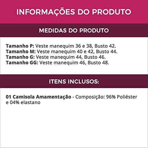 Camisola Amamentação Vinho em Microfibra Lara - GL349