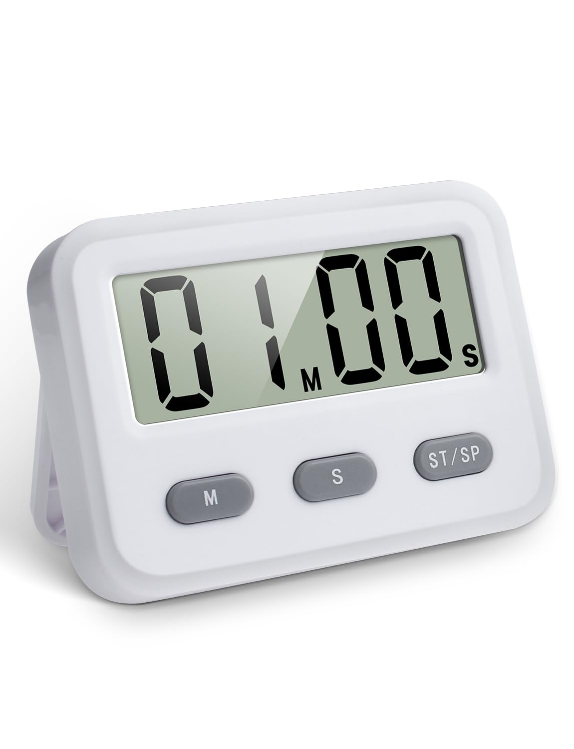 Timer Digitale Magnetico - Conto Alla Rovescia Da Cucina, Studio, Palestra, Bianco - Foto 2