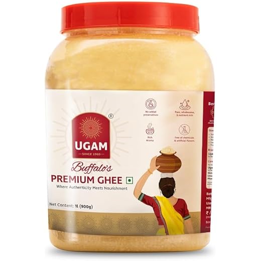 UGAM GHEE Danedar Buffalos Ghee 1 L Tin
