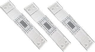 Veumoie Crack Monitoring Record, 3Pcs Crack Measurement Tool, Crack Width Gauge, Clear Acrylic Corner Crack Comparison Cal...